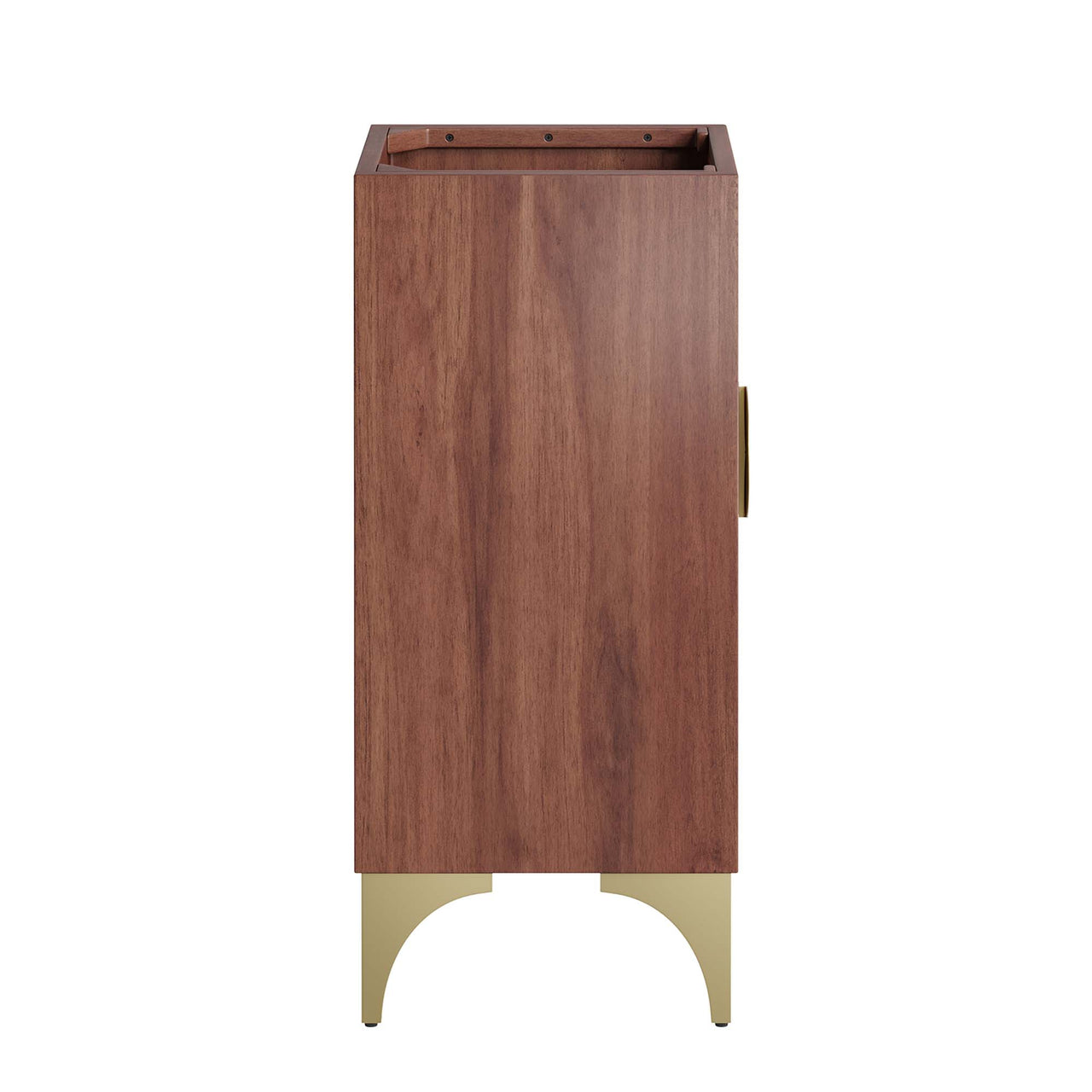 Sol Vanity Base with Storage, Extra Small, Walnut