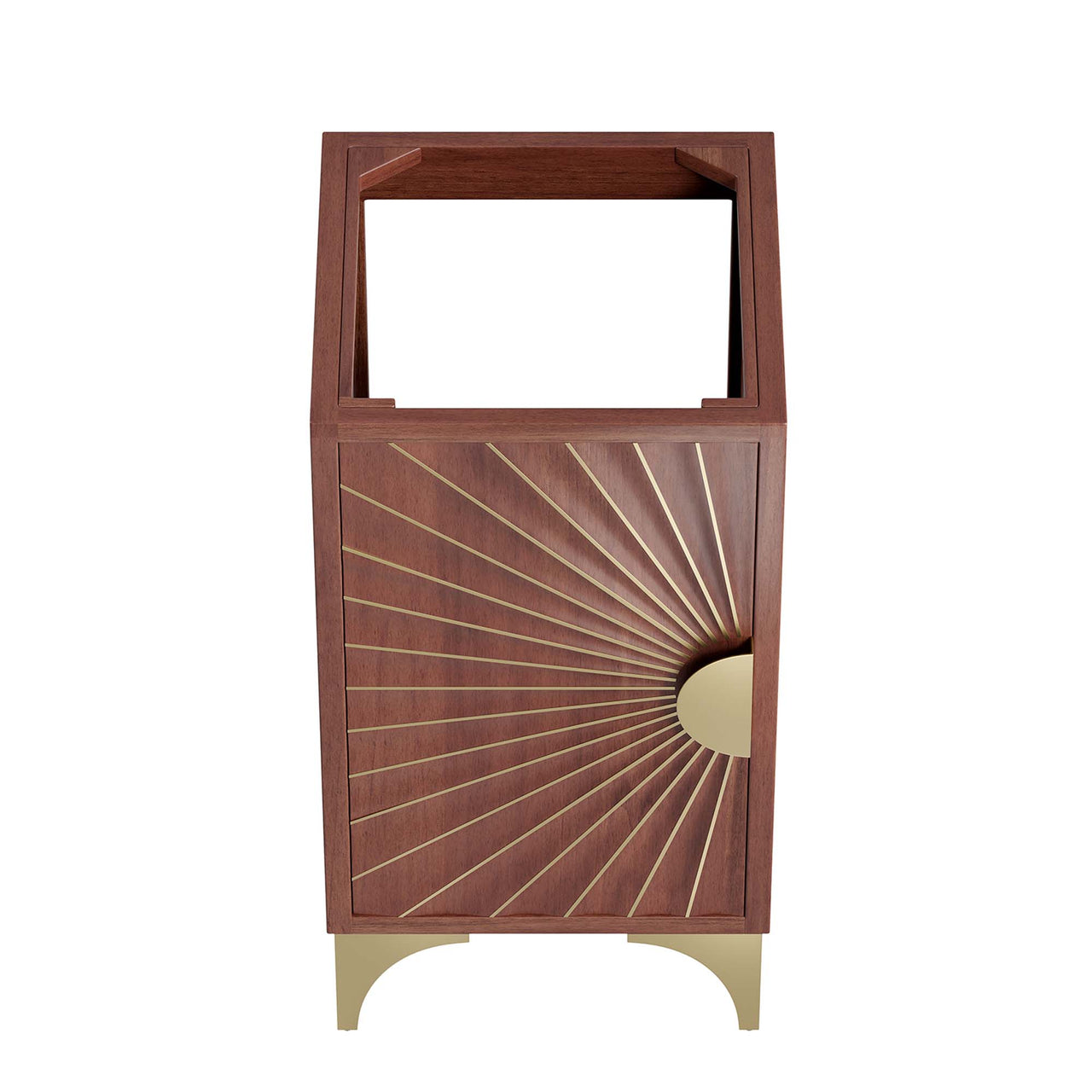 Sol Vanity Base with Storage, Extra Small, Walnut