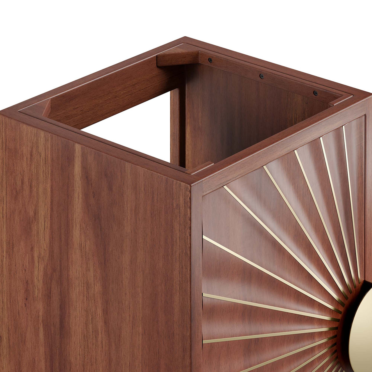 Sol Vanity Base with Storage, Extra Small, Walnut