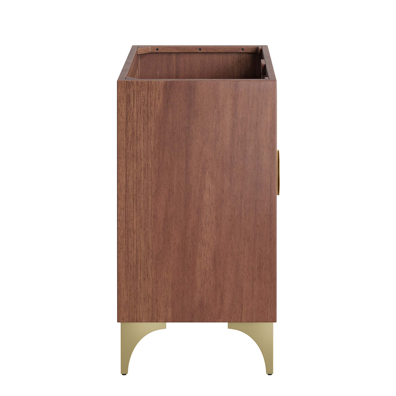 Sol Vanity Base with Storage, Large, Walnut