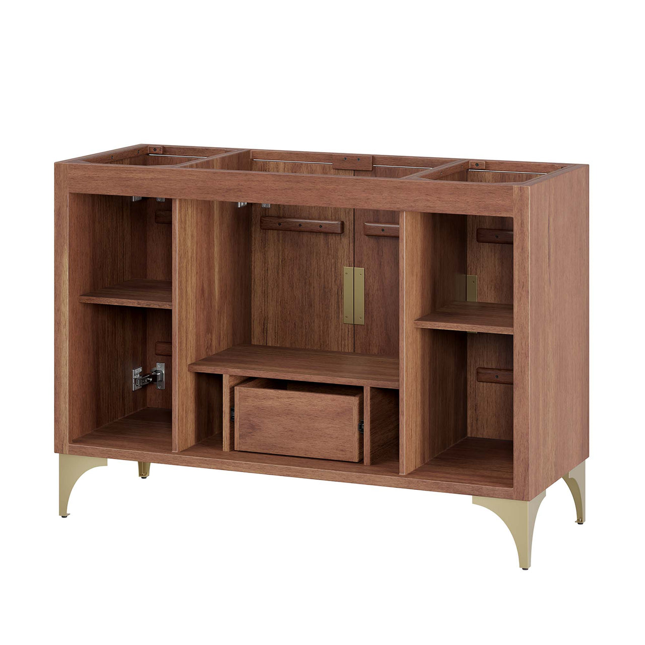 Sol Vanity Base with Storage (Single Sink Compatible), Extra Large, Walnut