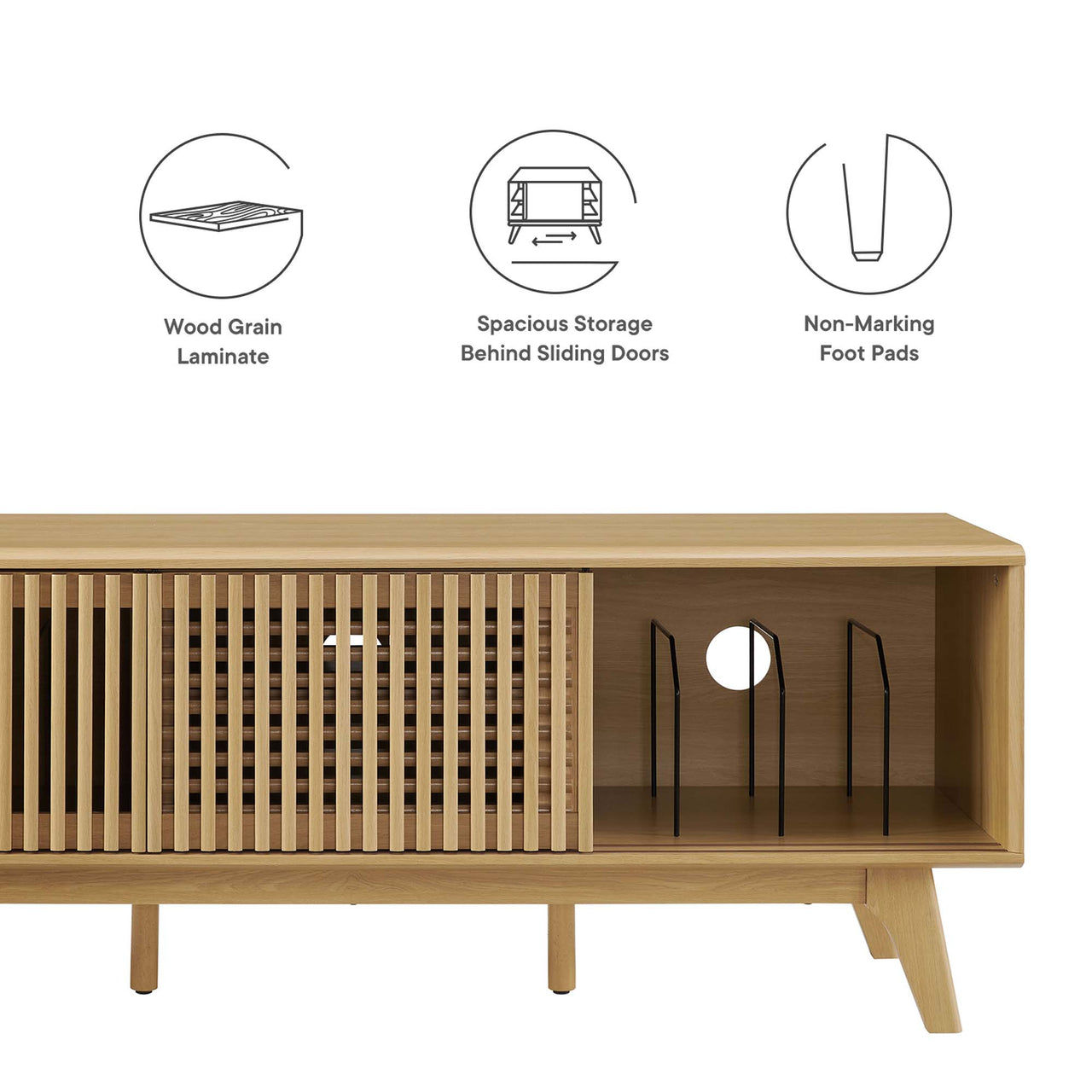 Weaver TV Stand, Oak