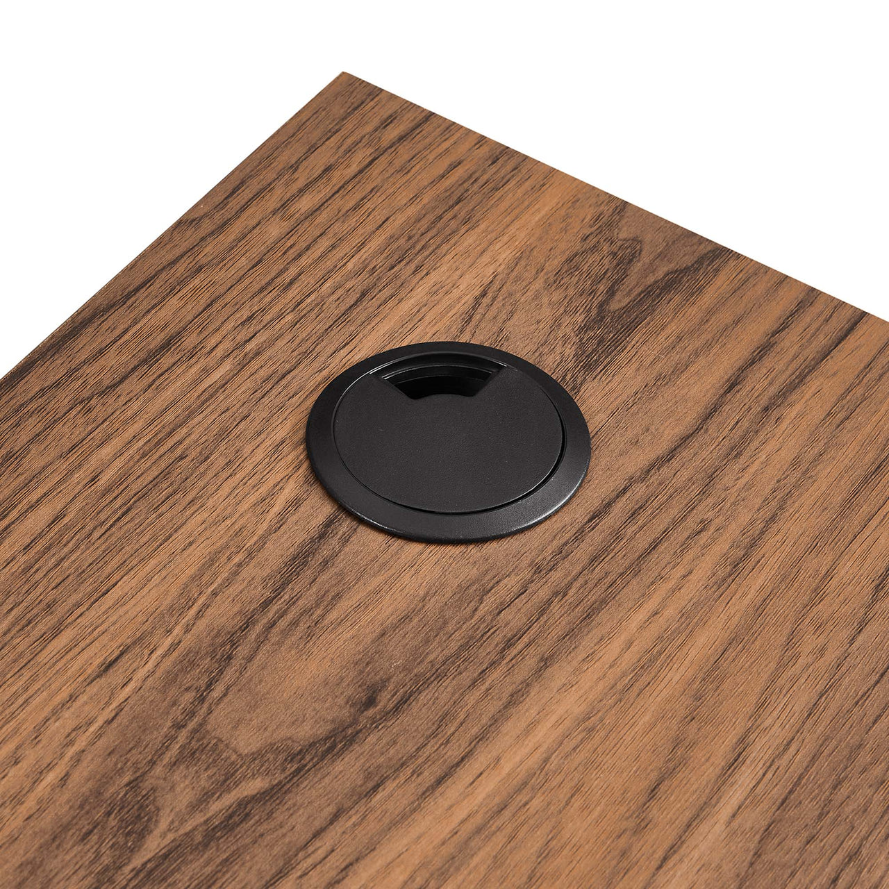 Ventra Wall Mount Corner Office Desk, Walnut