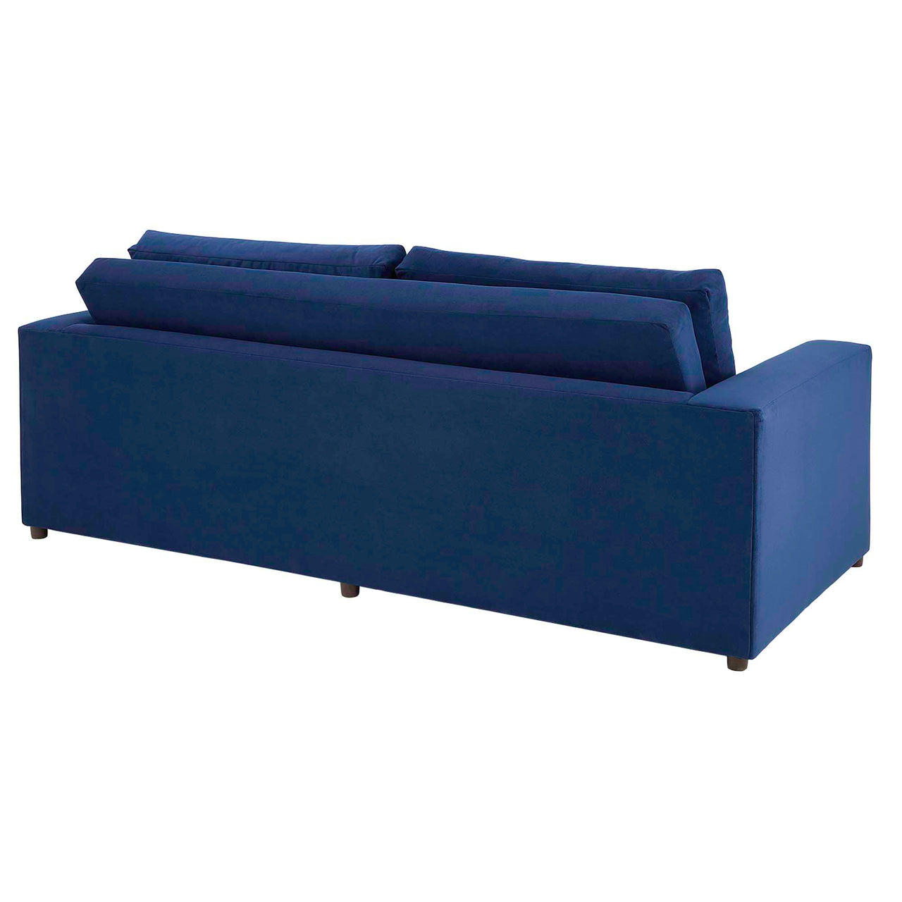 Renwick Upholstered Velvet Sofa, Navy