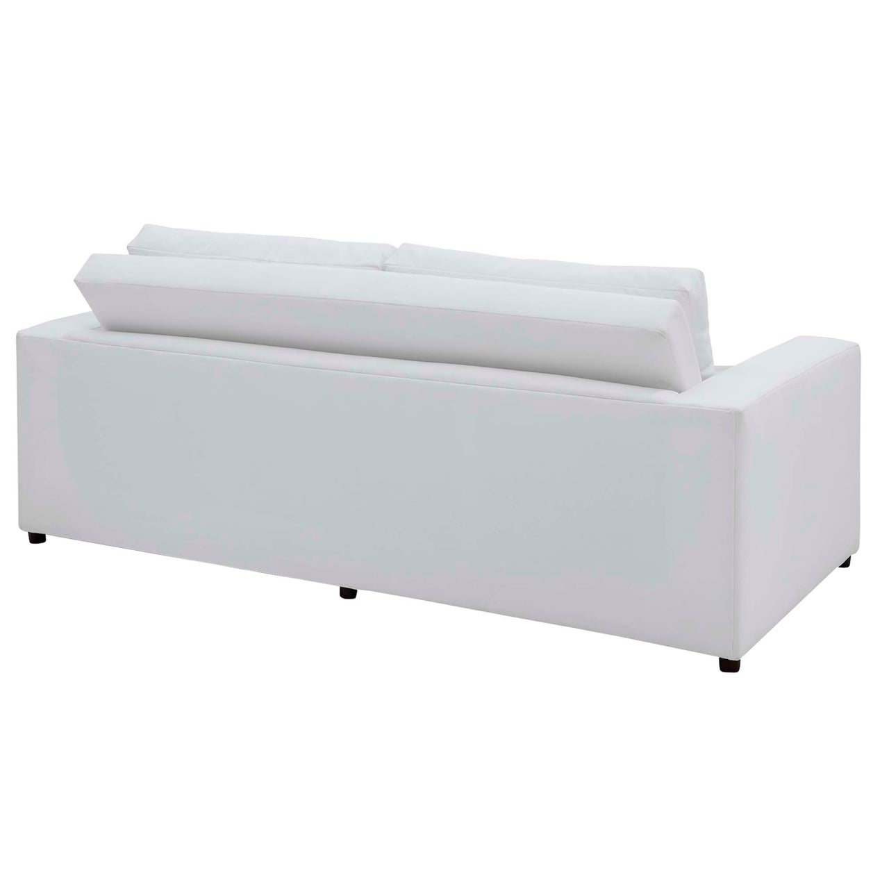 Renwick Upholstered Velvet Sofa, White