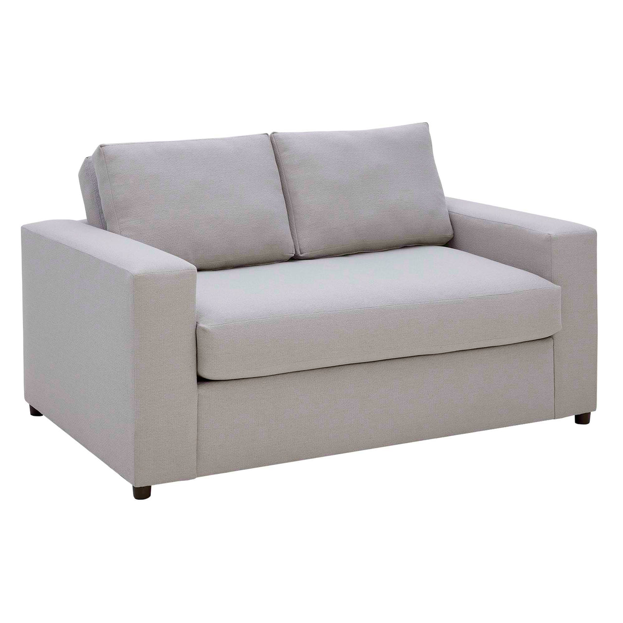Renwick Fabric Loveseat, Light Gray