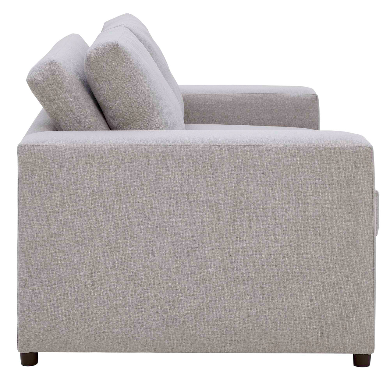 Renwick Fabric Loveseat, Light Gray