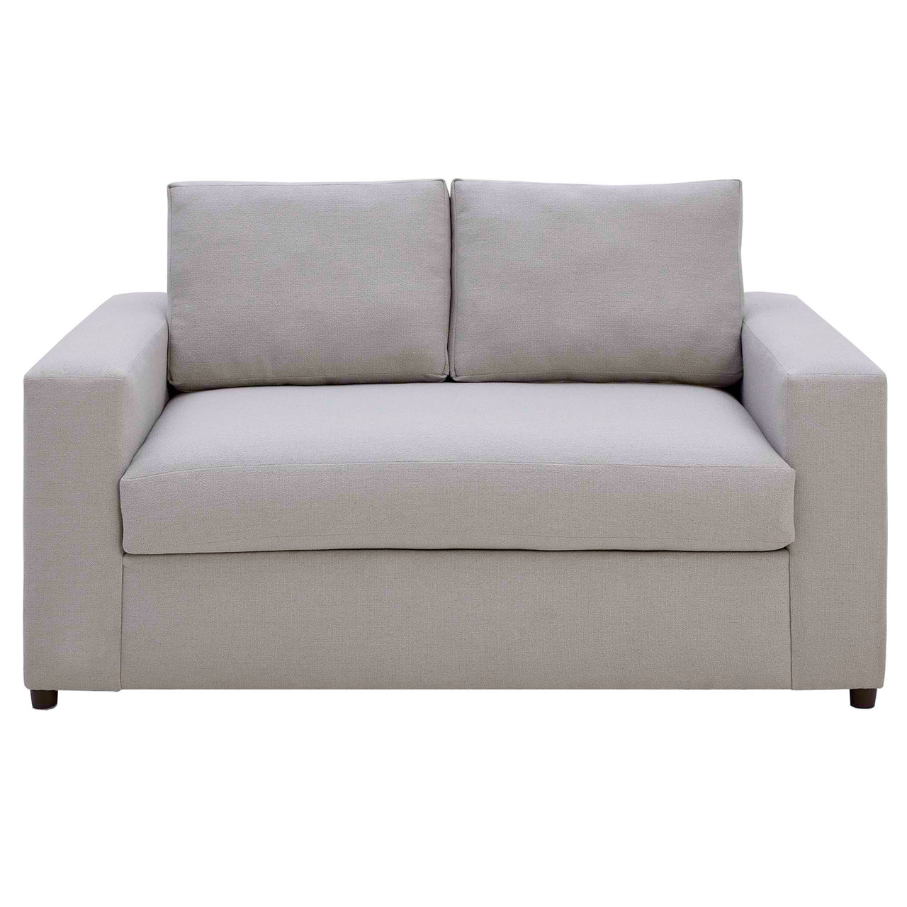 Renwick Fabric Loveseat, Light Gray