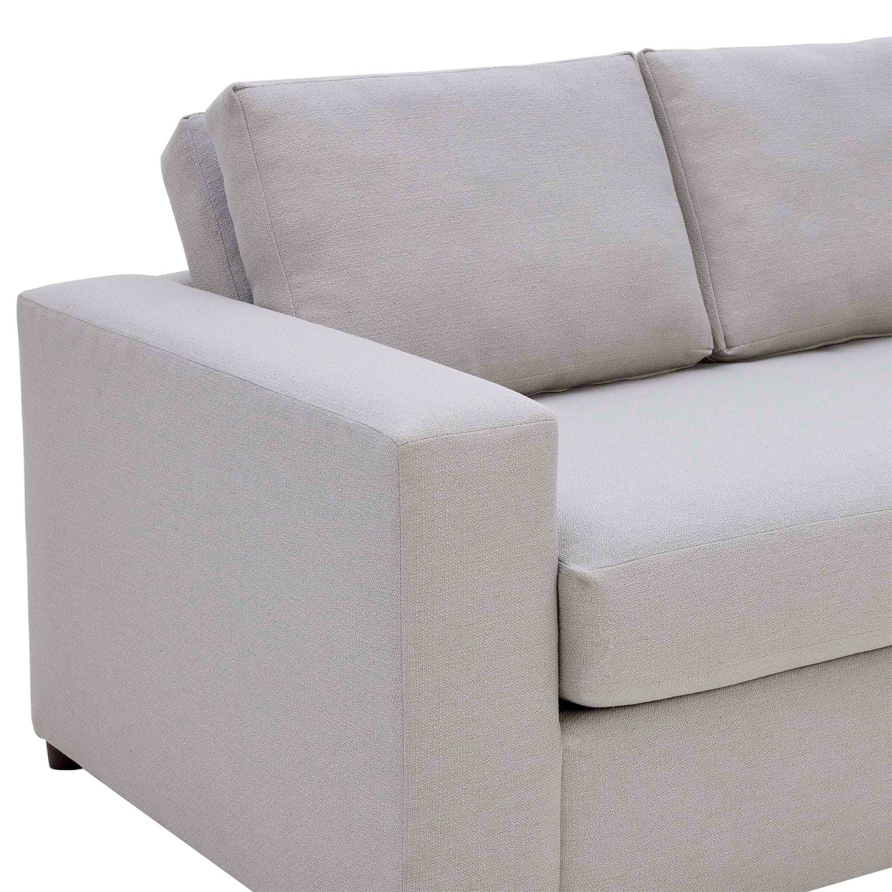 Renwick Fabric Loveseat, Light Gray