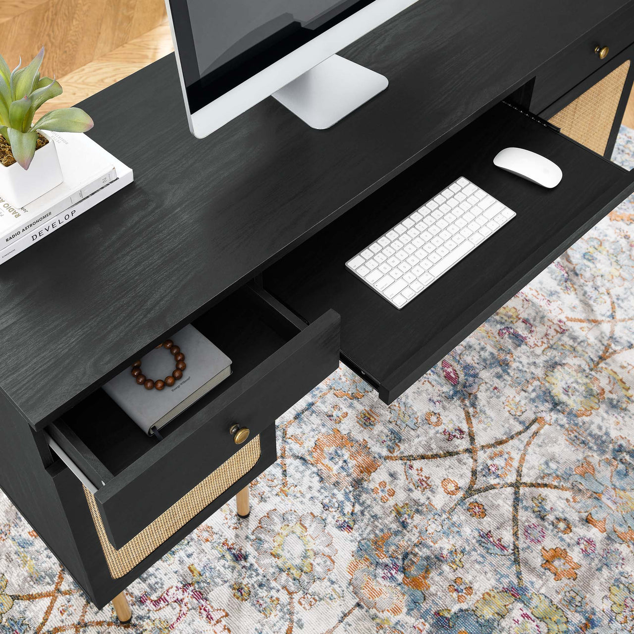 Calden Office Desk, Black