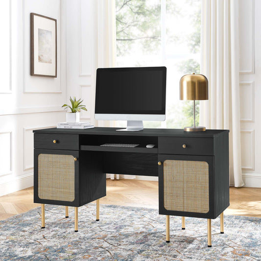 Calden Office Desk, Black