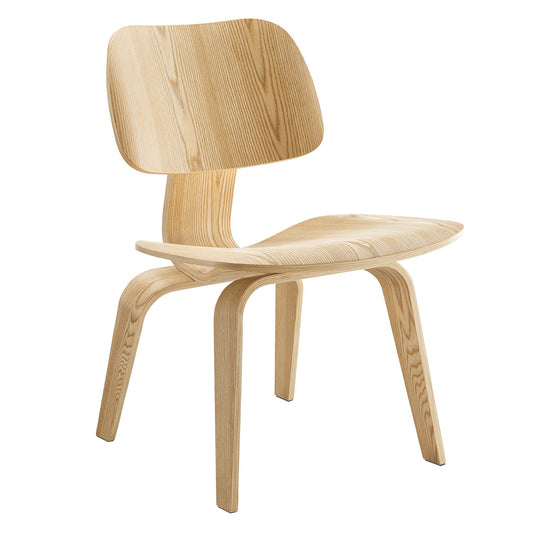 Mushroom Dining Chair, Natural Wood