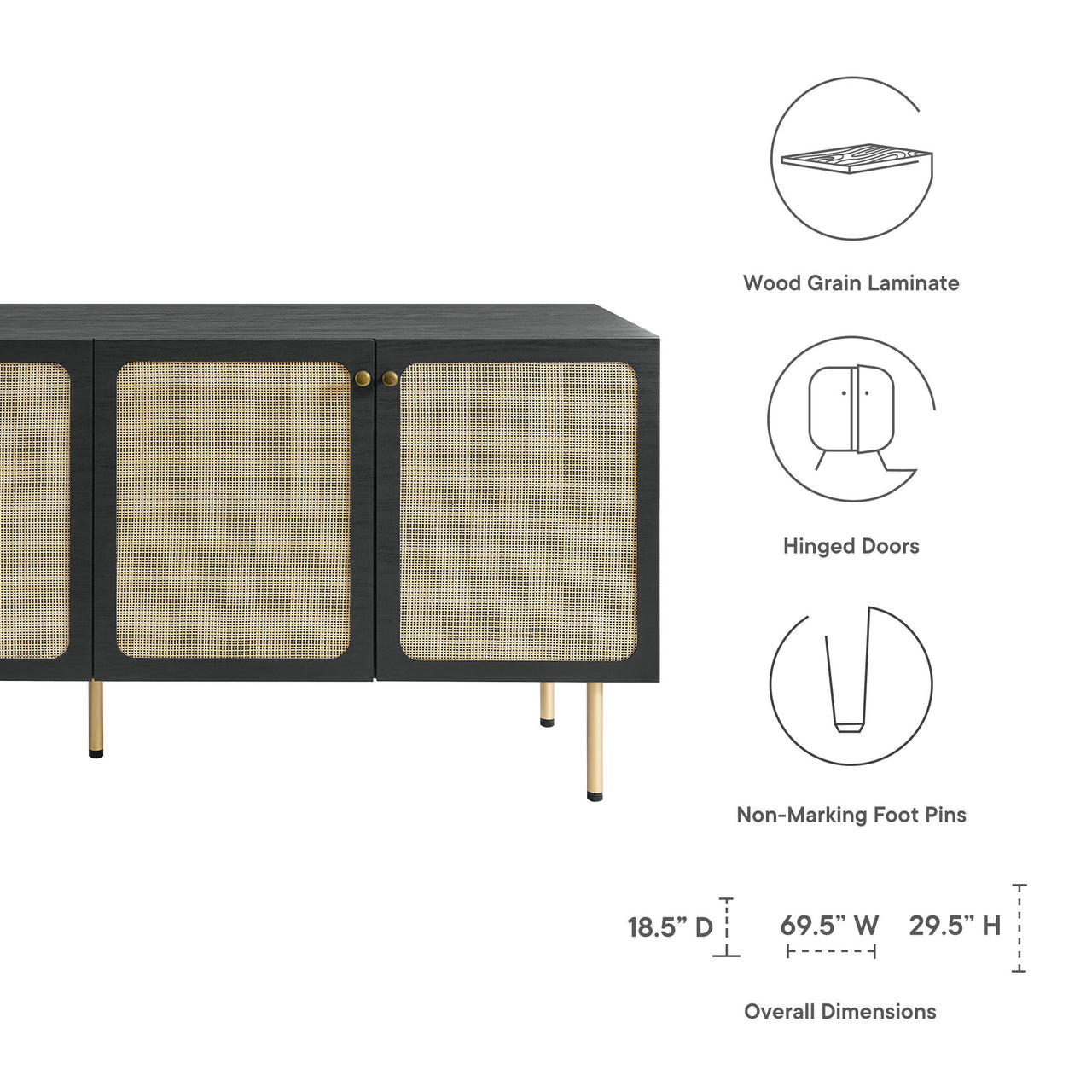 Calden Sideboard, Black