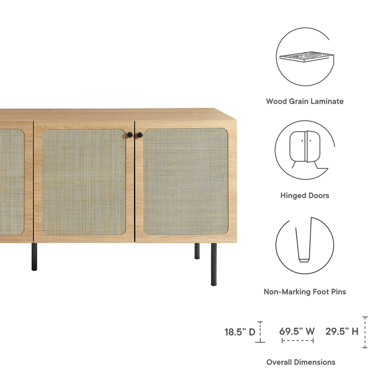 Calden Sideboard, Oak