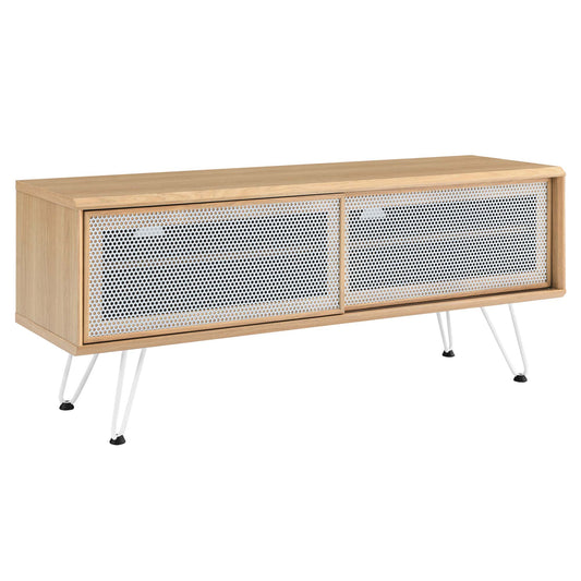 Beehive TV Stand, Small, Oak