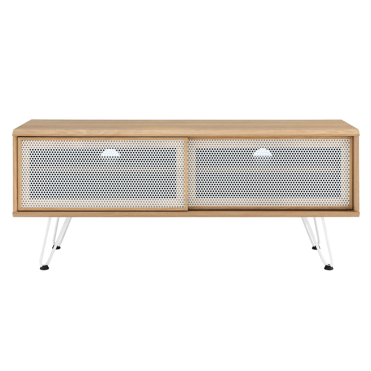 Beehive TV Stand, Small, Oak