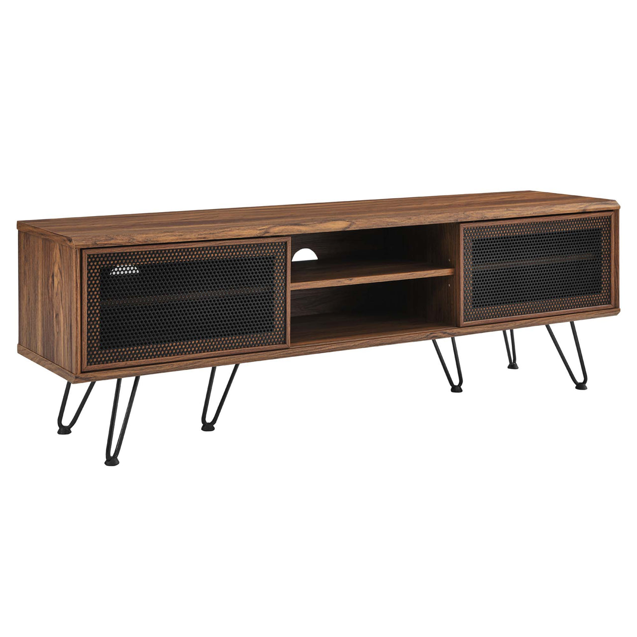 Beehive TV Stand, Large, Walnut