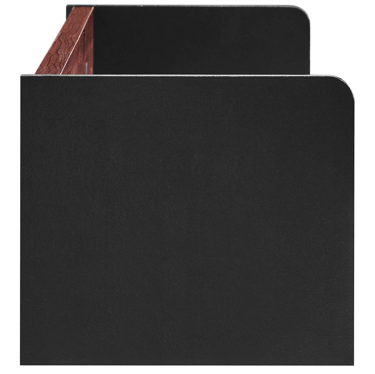 Elevare Floating Shelf, Black & Cherry Walnut
