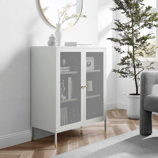 Merrick Accent Cabinet, Light Gray