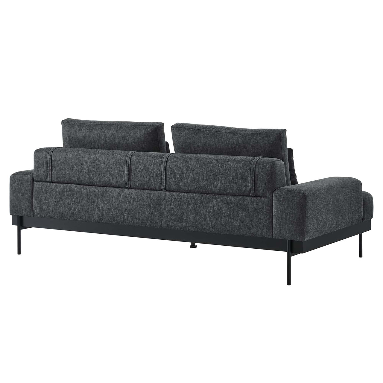 Echelon Luxe Fabric Sofa, Charcoal