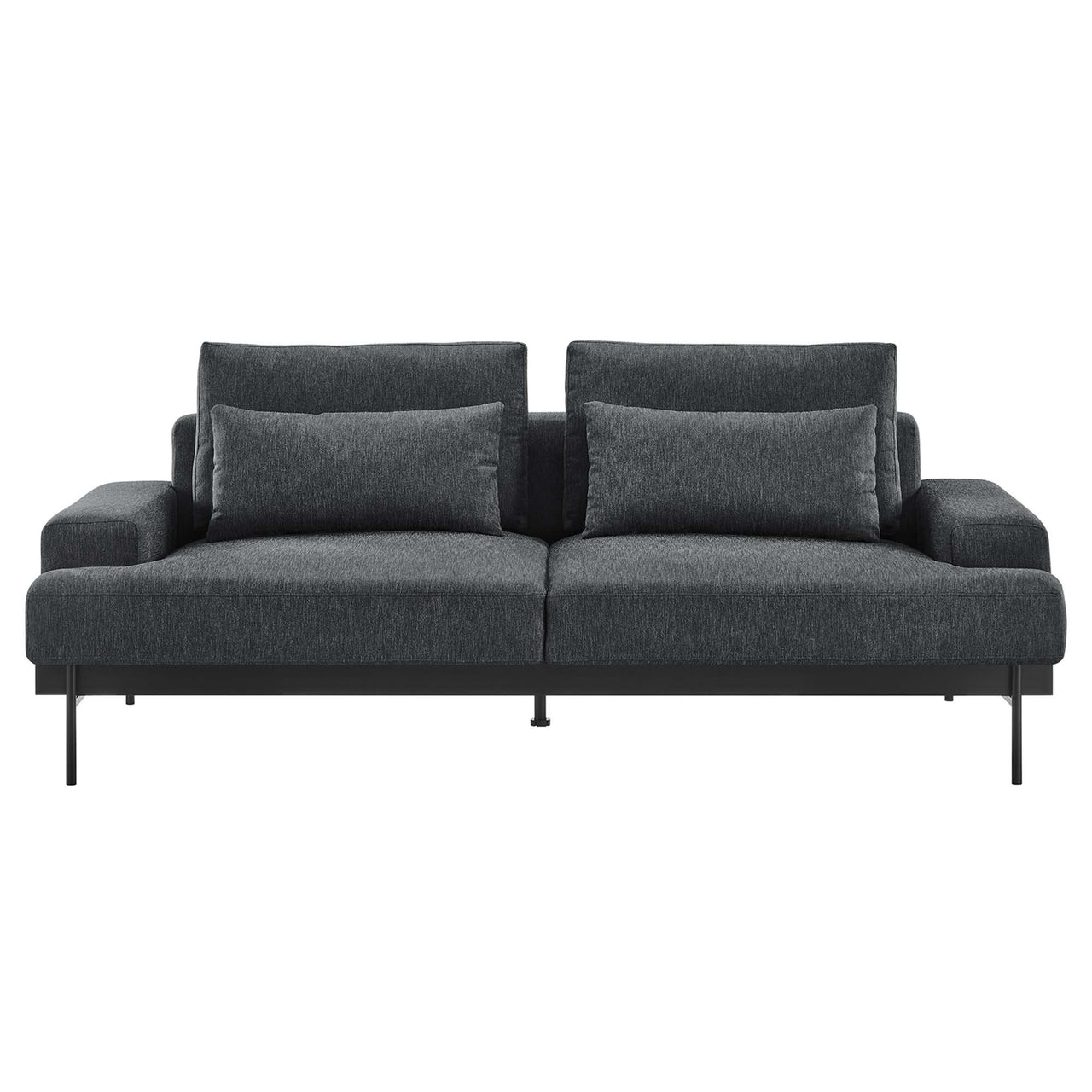 Echelon Luxe Fabric Sofa, Charcoal