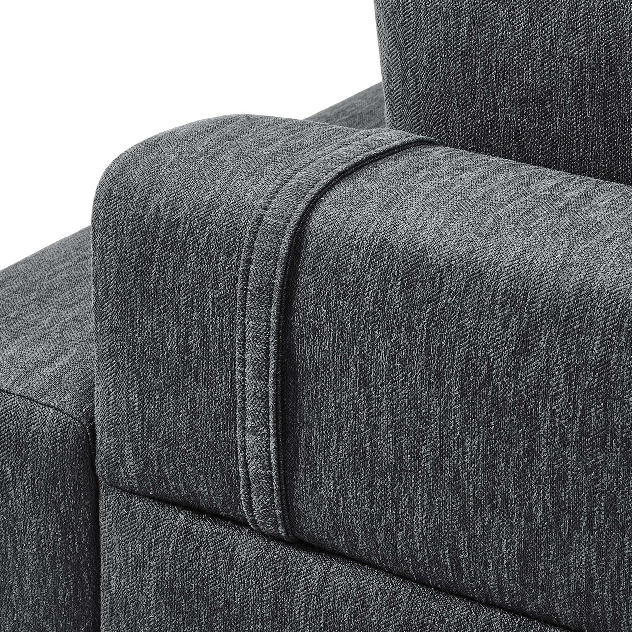 Echelon Luxe Fabric Sofa, Charcoal
