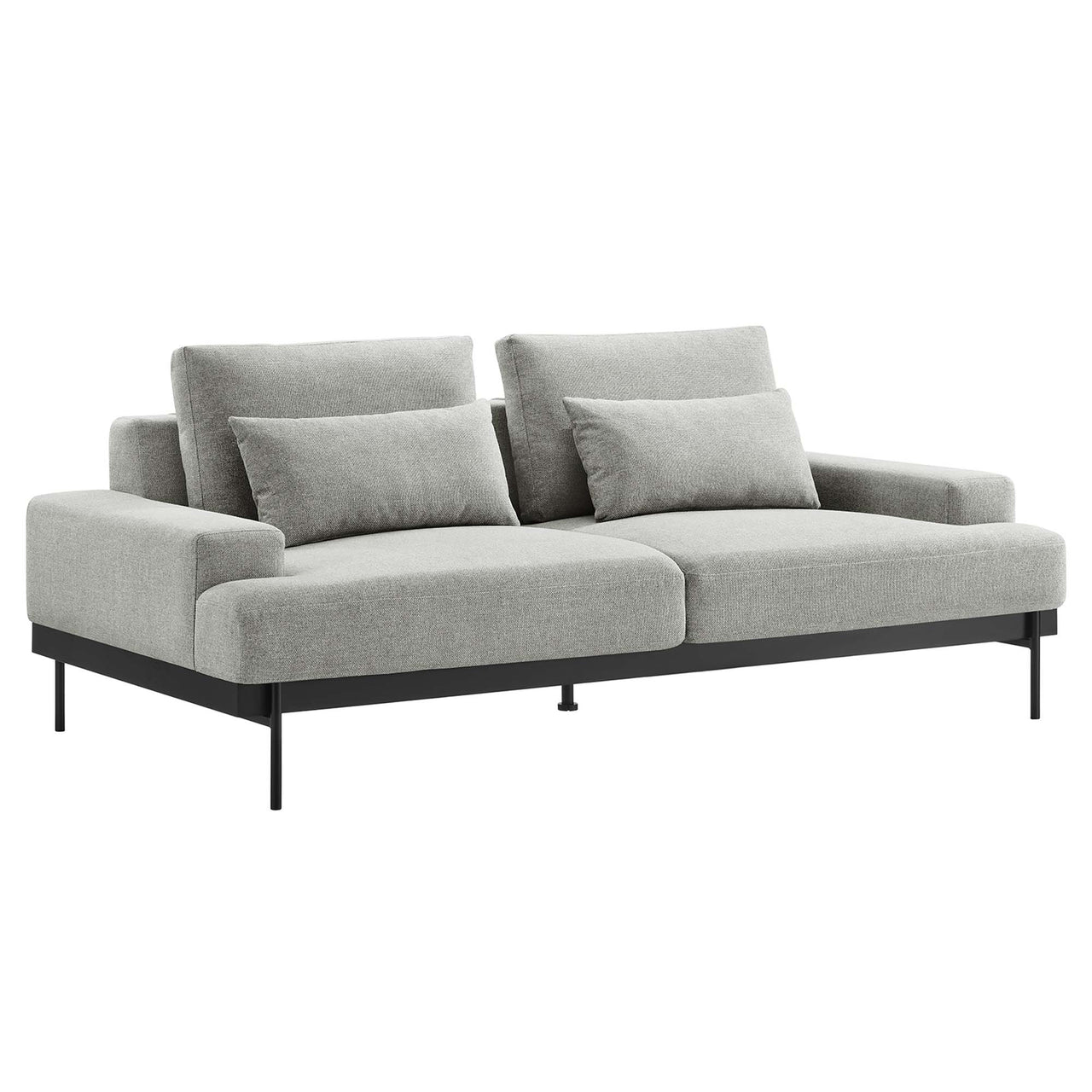 Echelon Luxe Fabric Sofa, Light Gray