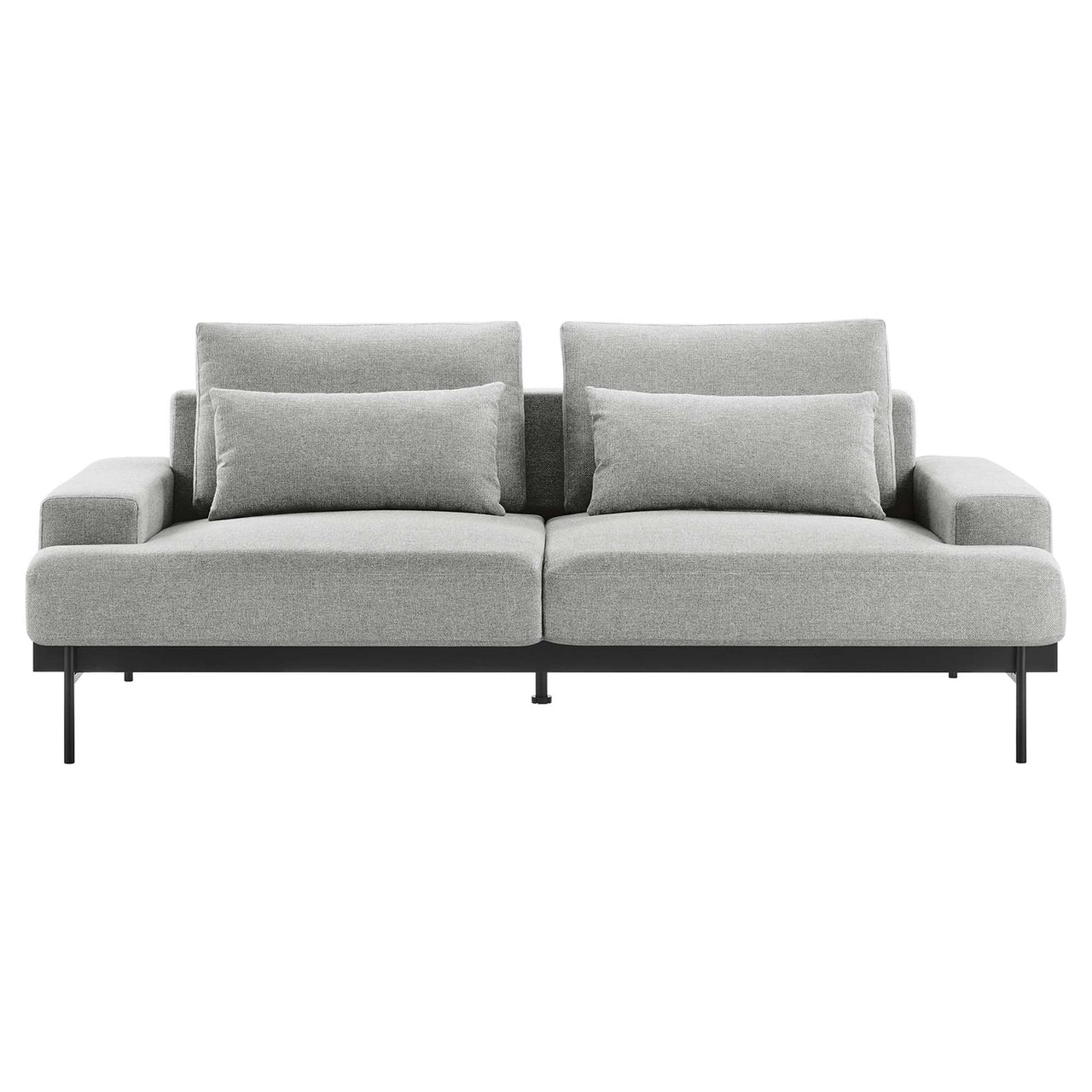 Echelon Luxe Fabric Sofa, Light Gray
