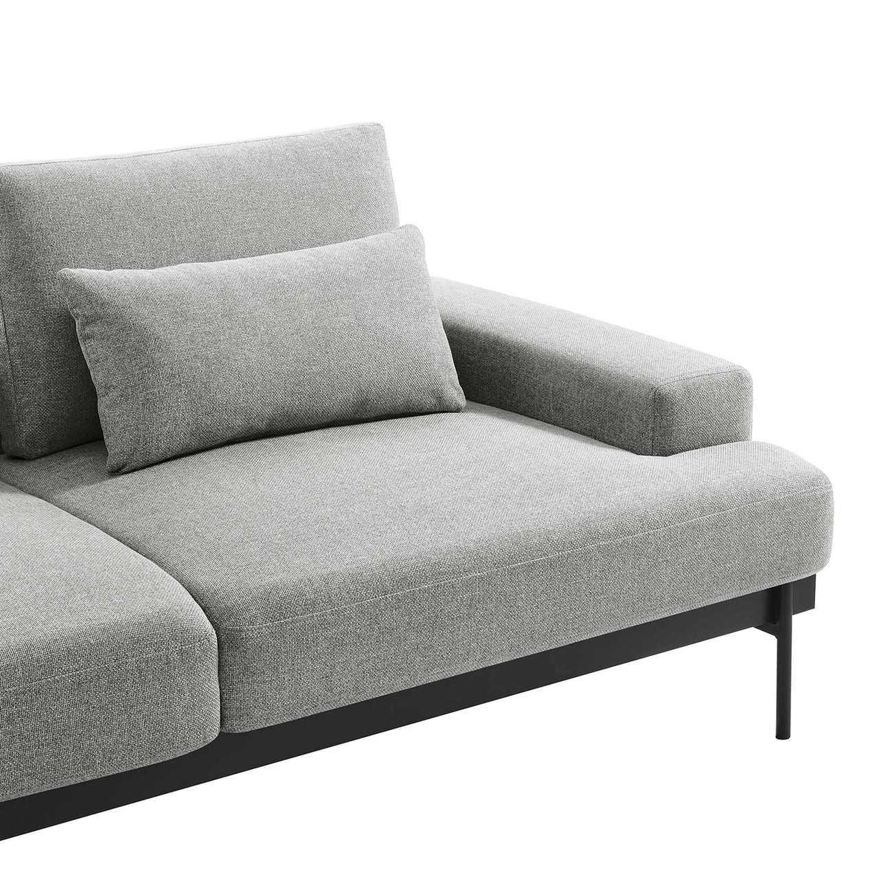 Echelon Luxe Fabric Sofa, Light Gray