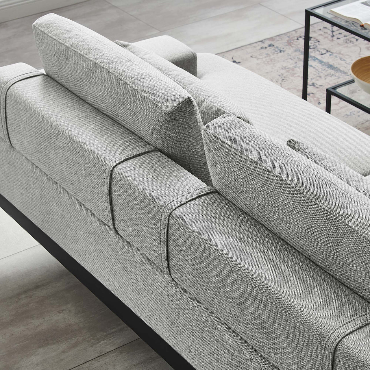 Echelon Luxe Fabric Sofa, Light Gray