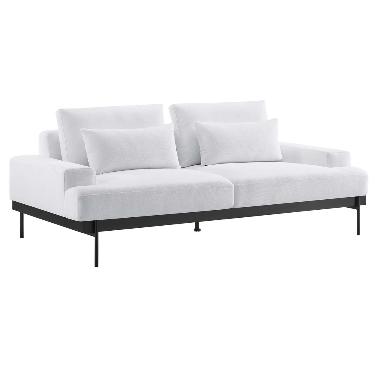 Echelon Luxe Fabric Sofa, White