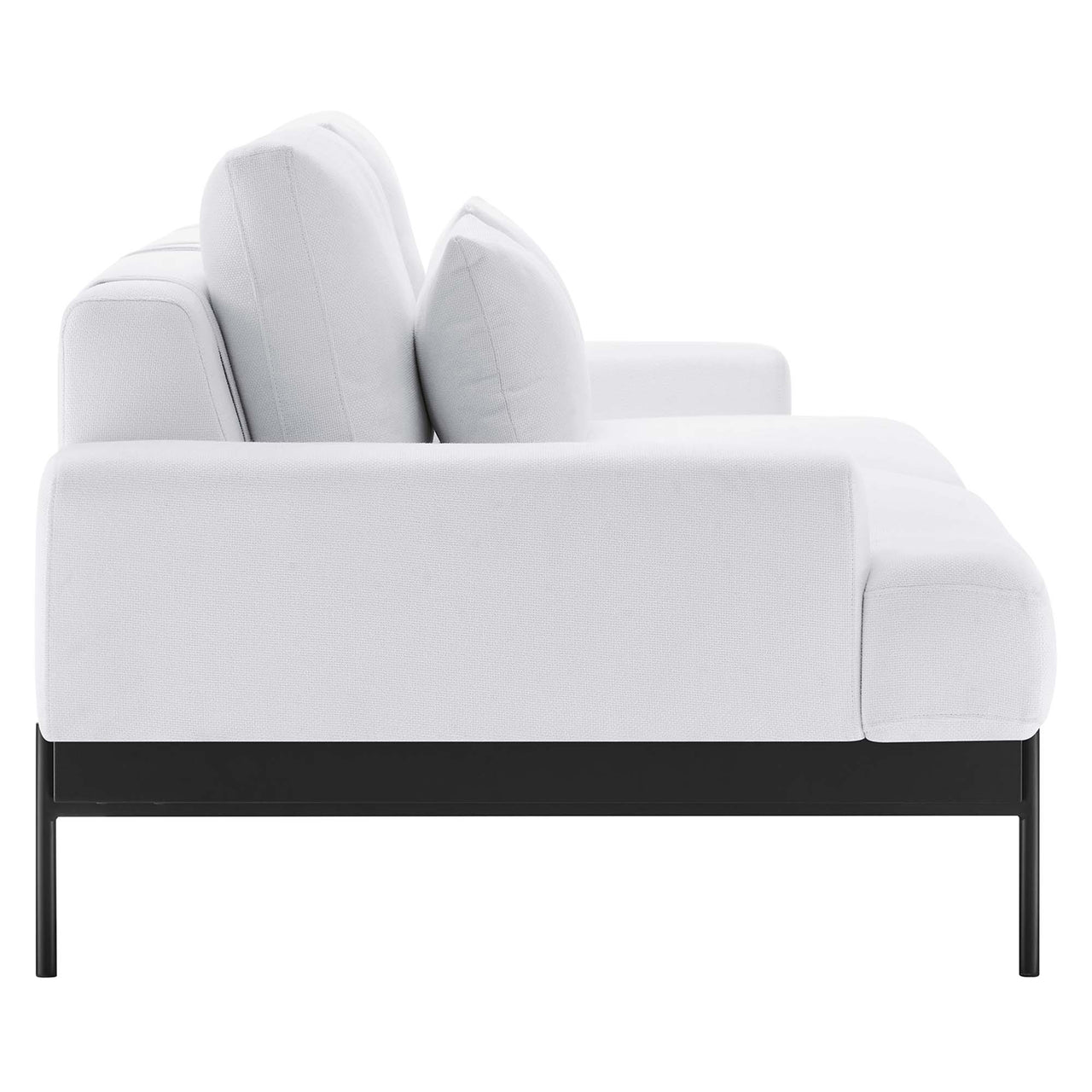Echelon Luxe Fabric Sofa, White
