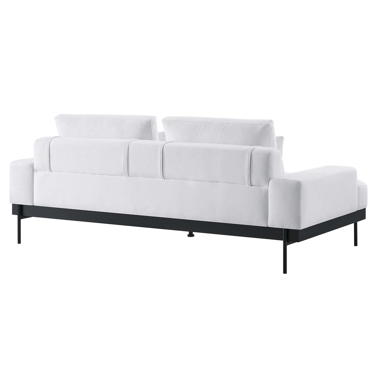Echelon Luxe Fabric Sofa, White