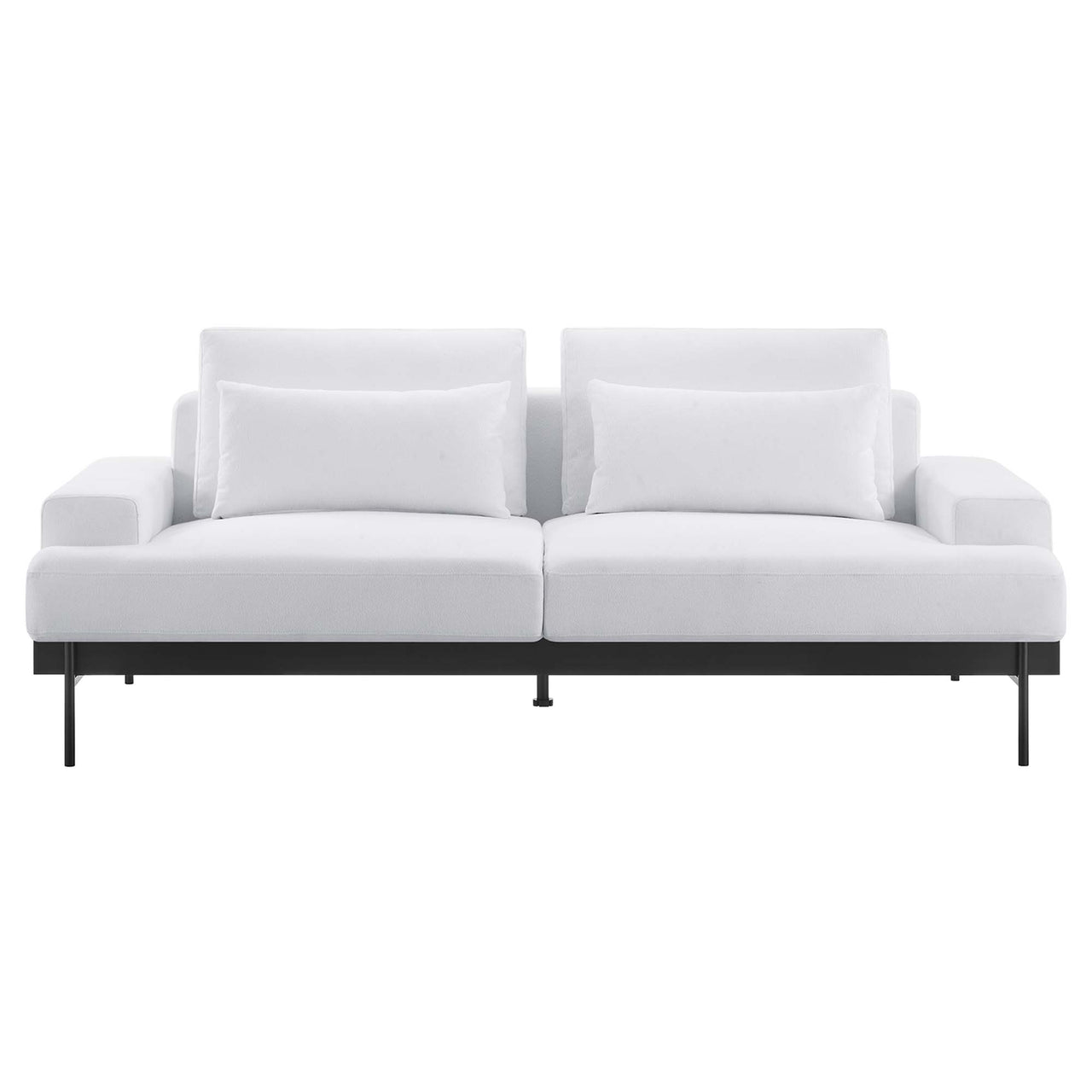 Echelon Luxe Fabric Sofa, White
