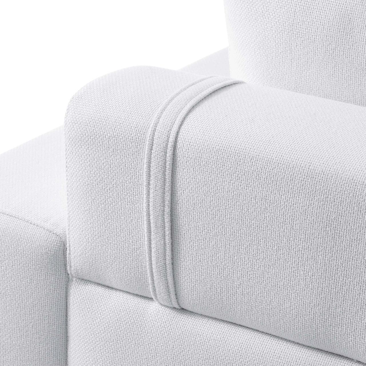 Echelon Luxe Fabric Sofa, White