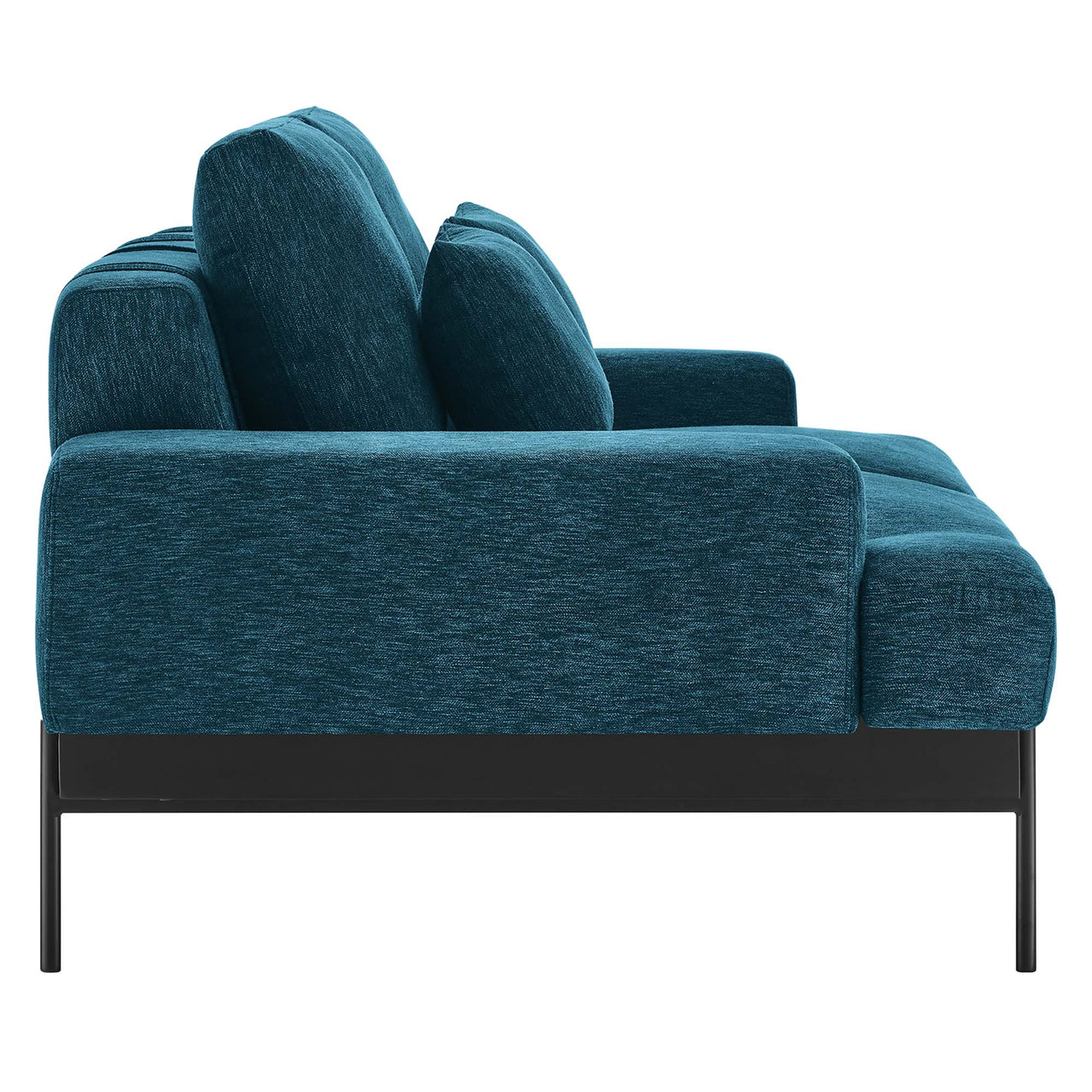 Echelon Luxe Fabric Loveseat, Azure