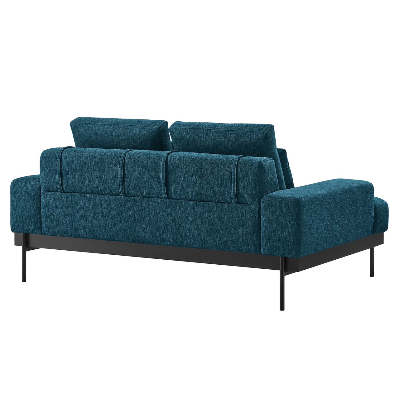 Echelon Luxe Fabric Loveseat, Azure