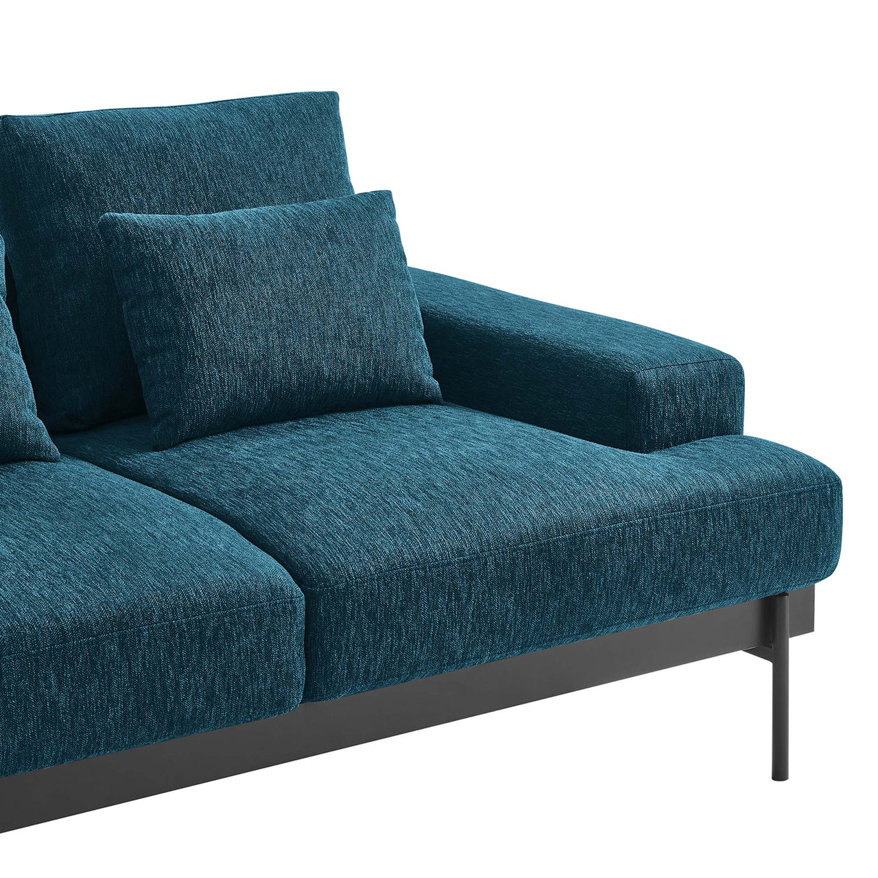 Echelon Luxe Fabric Loveseat, Azure