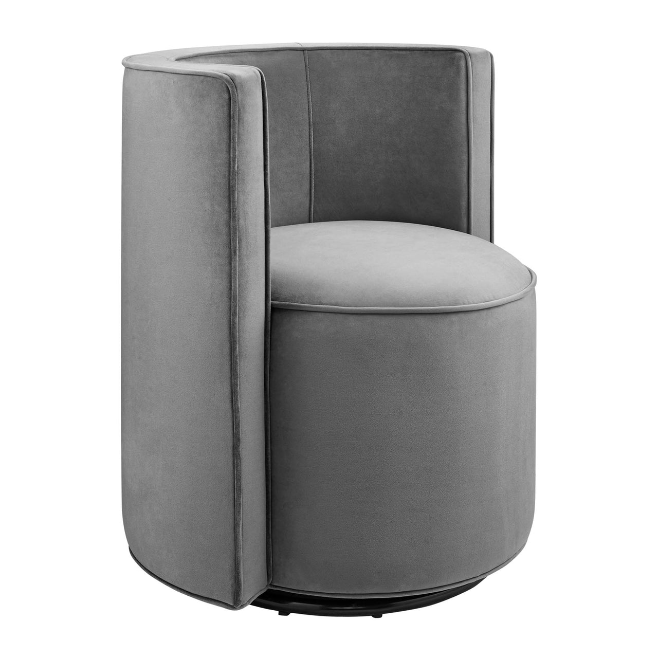 Darsa Swivel Lounge Chair, Gray