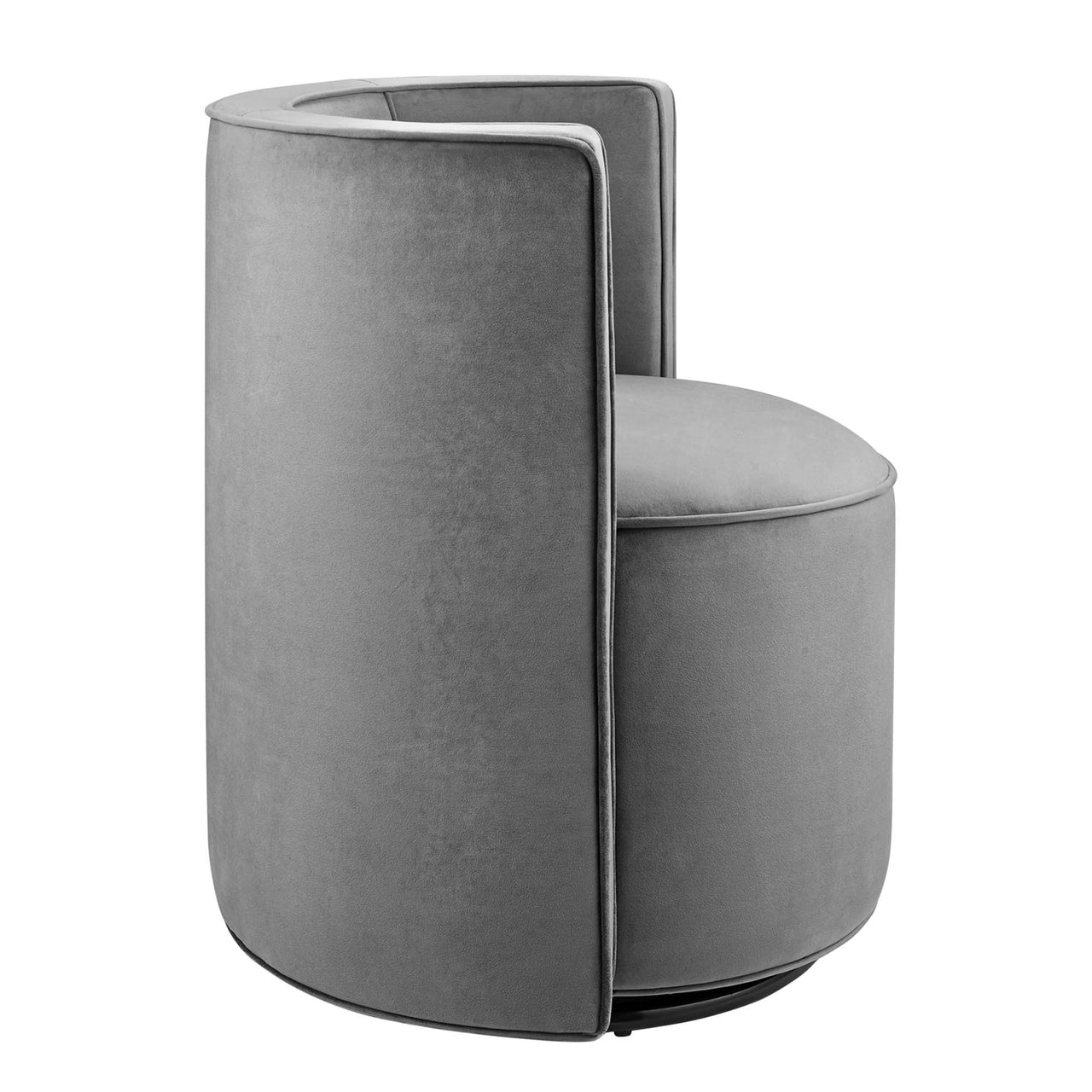 Darsa Swivel Lounge Chair, Gray