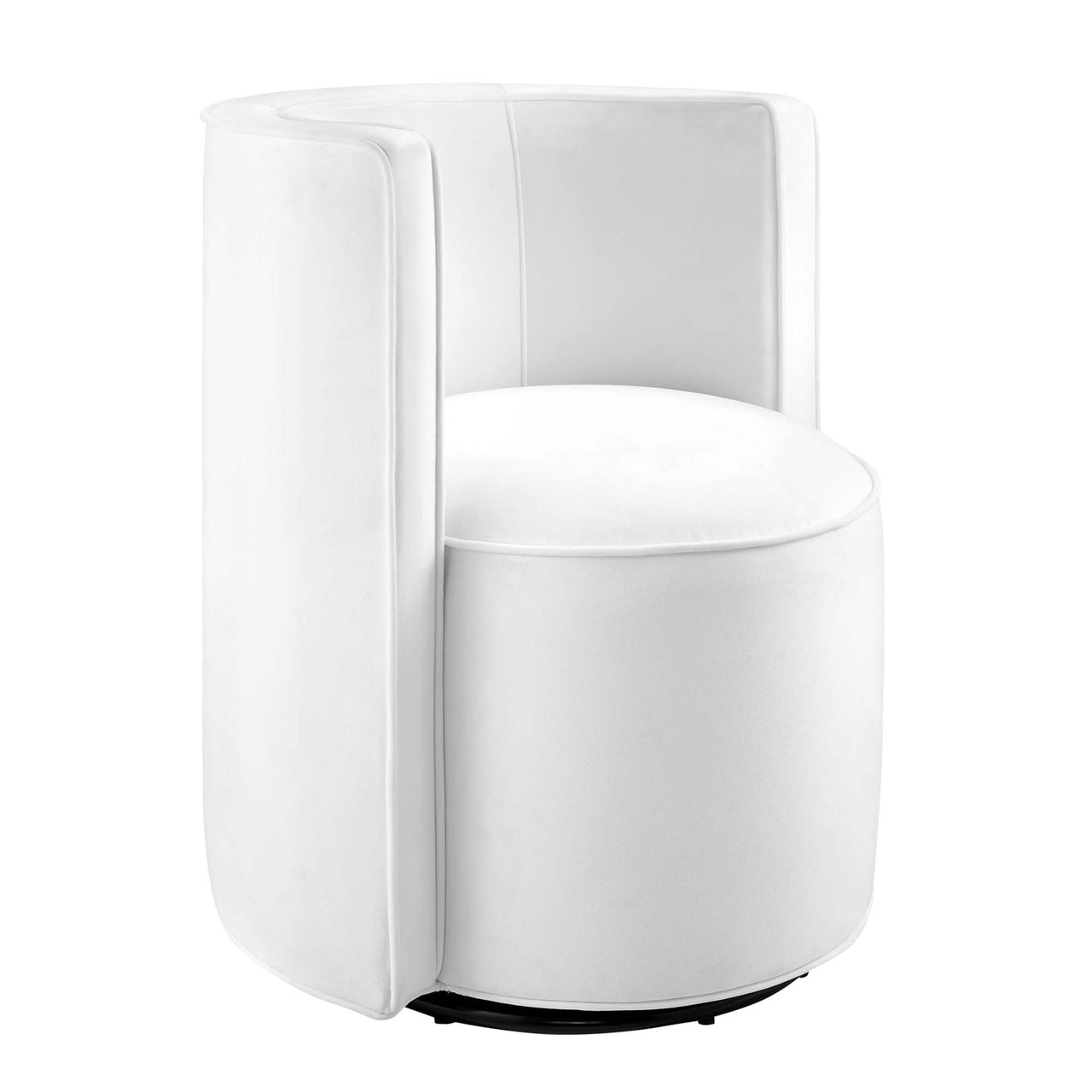 Darsa Swivel Lounge Chair, White
