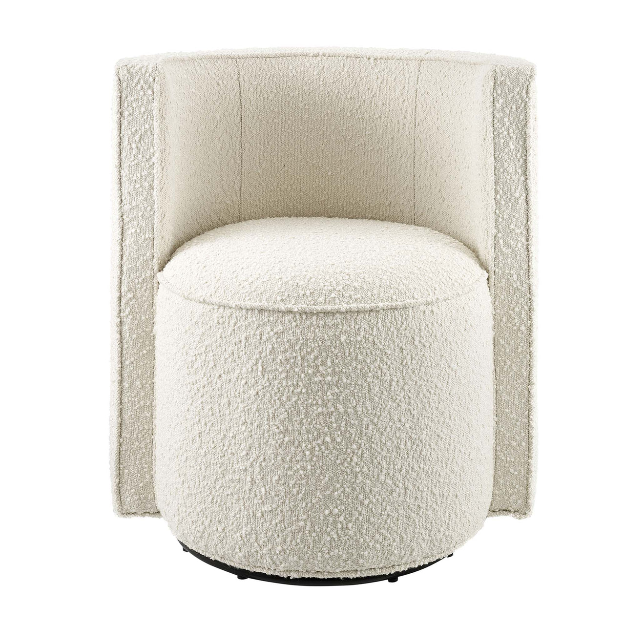 Darsa Swivel Lounge Chair, Ivory