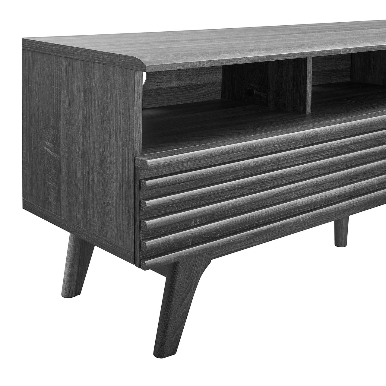 Ventra Tall TV Stand, Medium, Charcoal