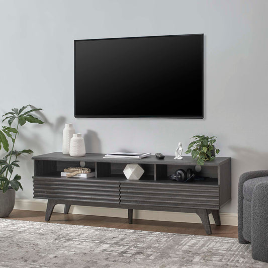 Ventra Tall TV Stand, Medium, Charcoal