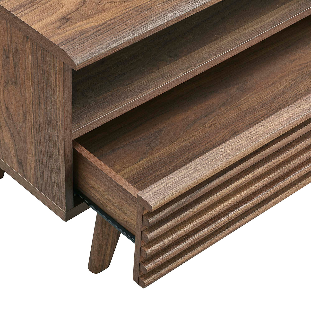 Ventra Tall TV Stand, Medium, Walnut