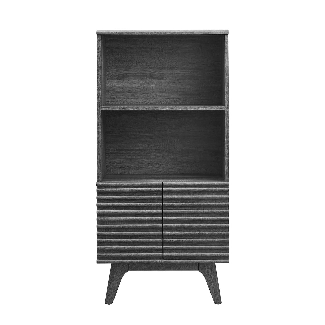 Ventra Display Cabinet Bookshelf, Charcoal