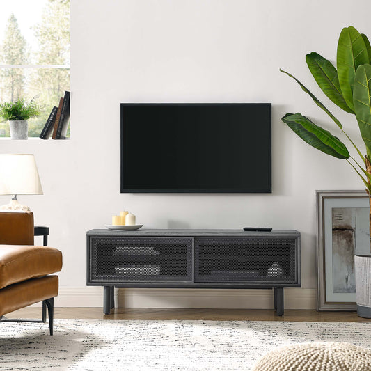 Cortina TV Stand, Small, Charcoal