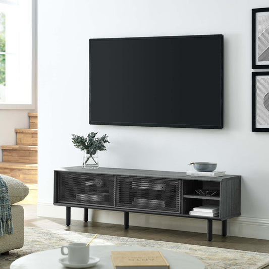 Cortina TV Stand, Medium, Charcoal