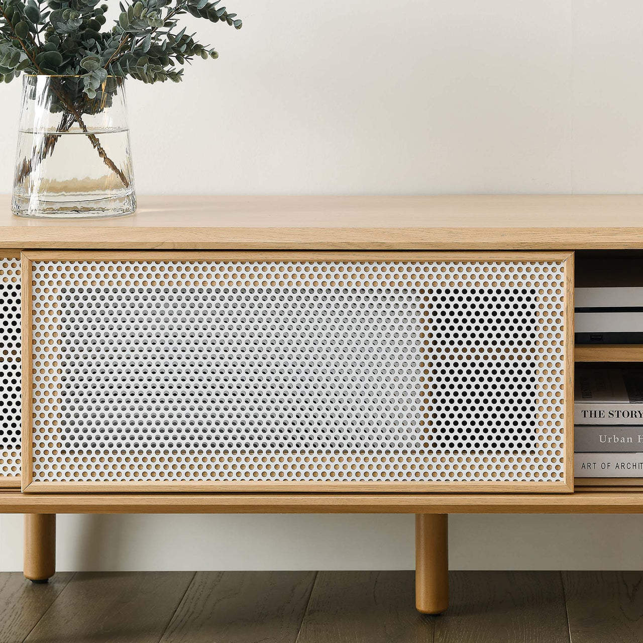 Cortina TV Stand, Medium, Oak