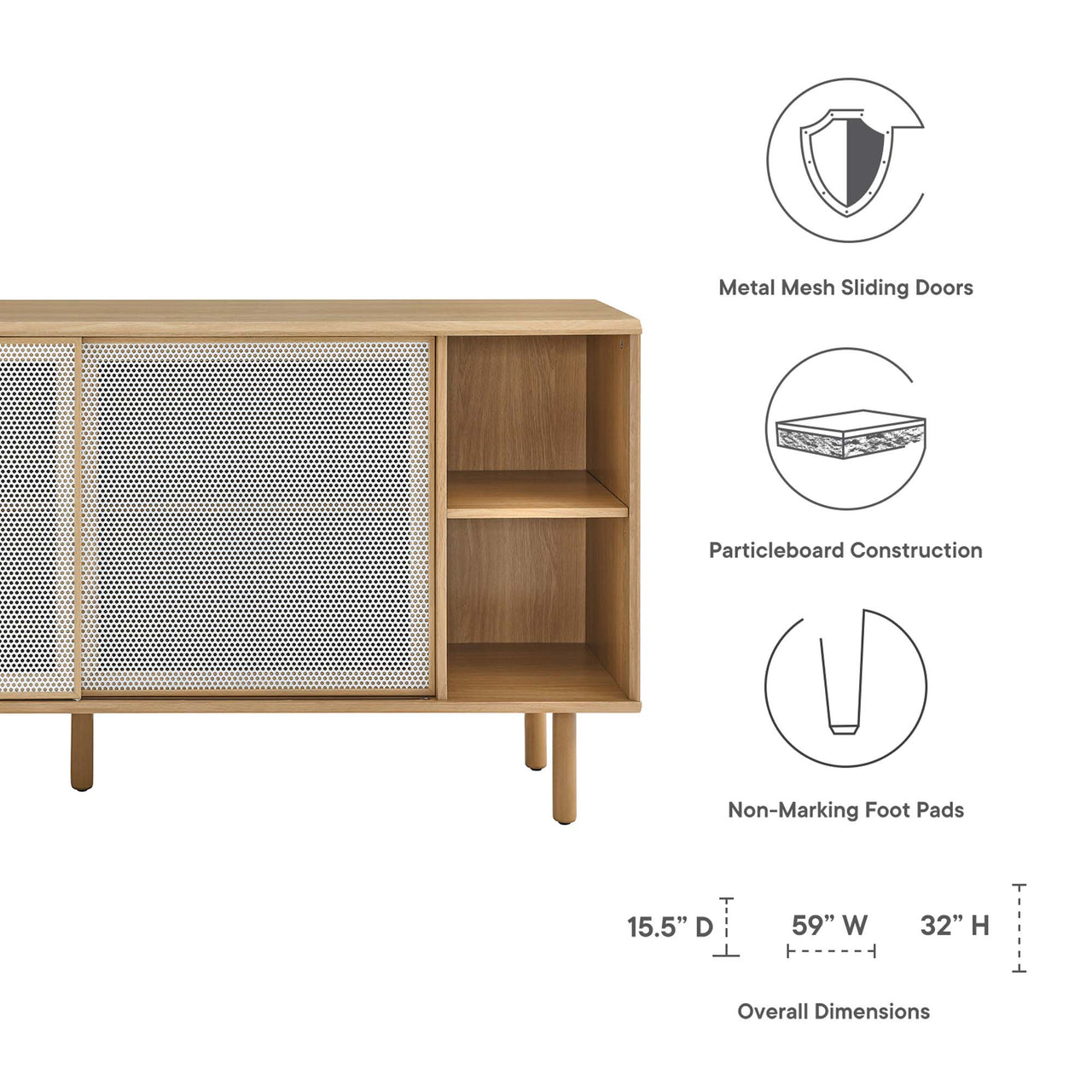 Cortina Sideboard, Oak